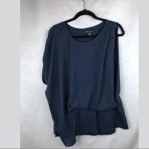 Kenneth Cole Womens Navy Blue Tank Top Shirt L